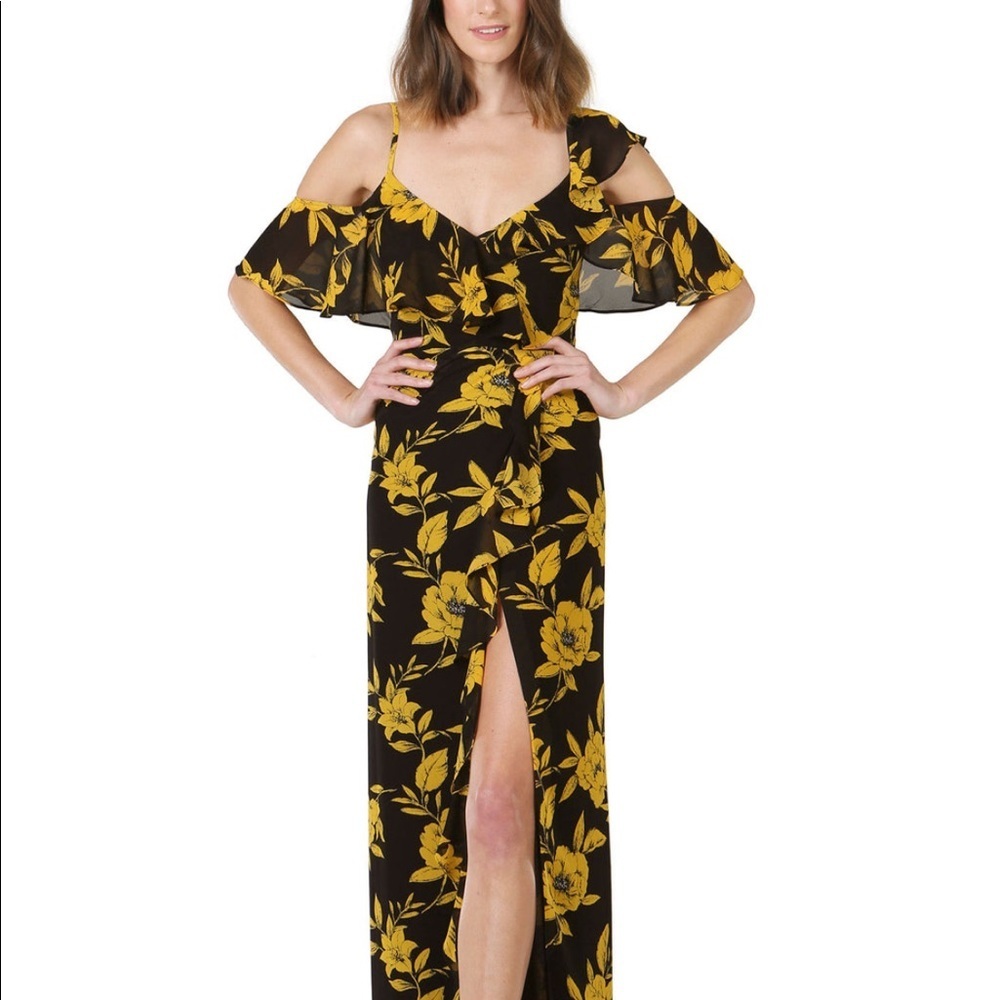 Jaygodfrey Floral Maxi Dress Gown